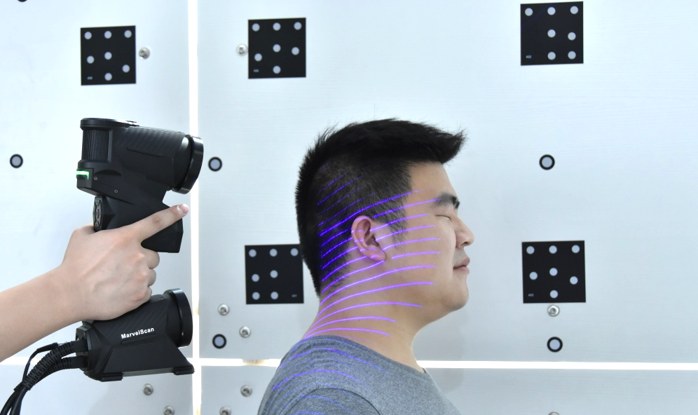MarvelScan三维扫描仪应用于人脸和耳朵三维扫描建模