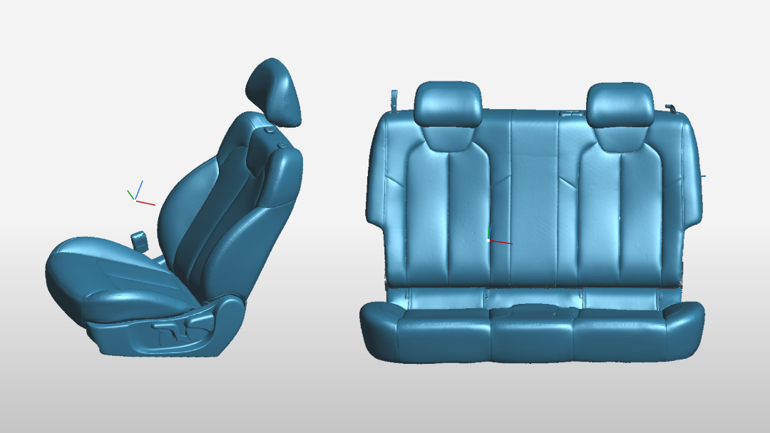前、后排座椅扫描数据