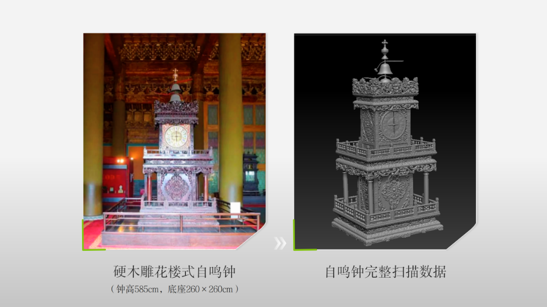 故宫最大自鸣钟“数字体检”：精准复原近6米高的国宝